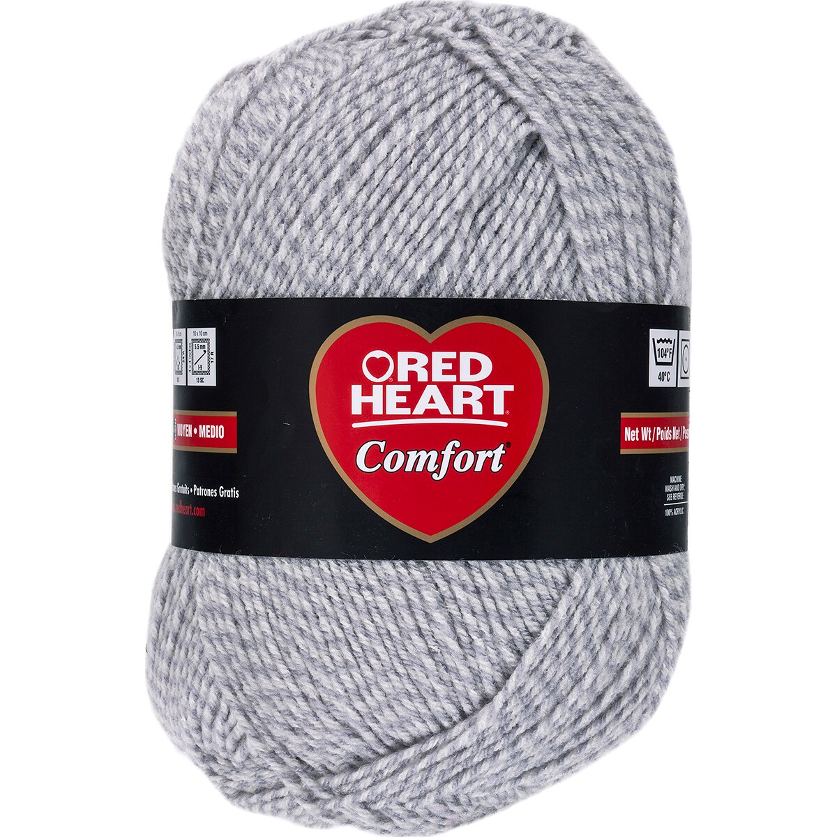 Red Heart Comfort Yarn black Marl 