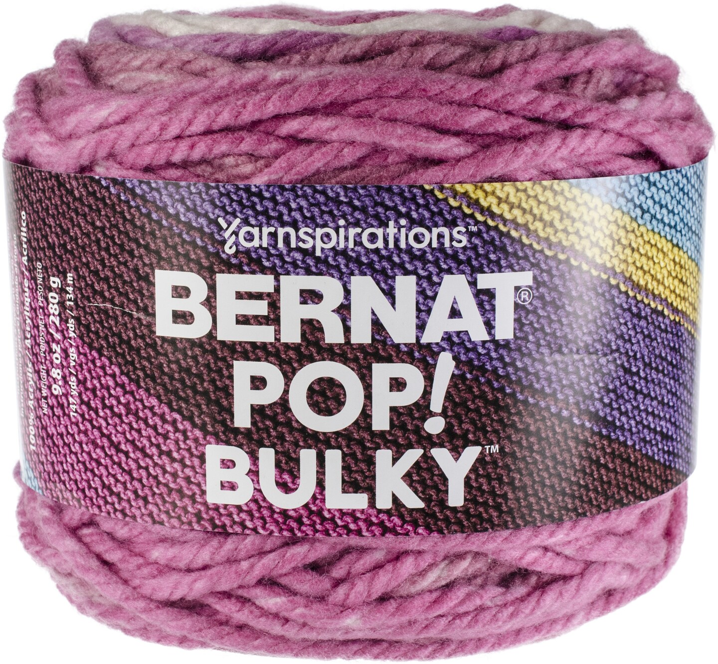 Bernat Pop Bulky Yarn Fab Fuchsia Michaels