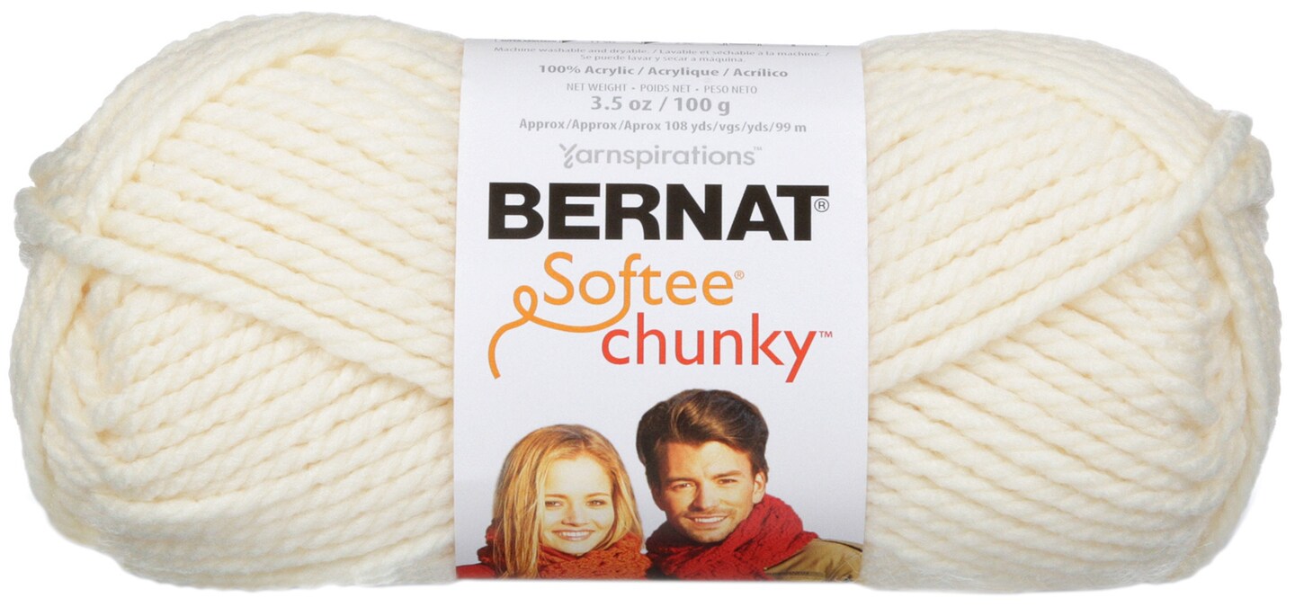 Bernat Softee Chunky Yarn - Natural