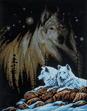 Janlynn Northern Lights Counted Cross Stitch Kit (11X14 14 Count)