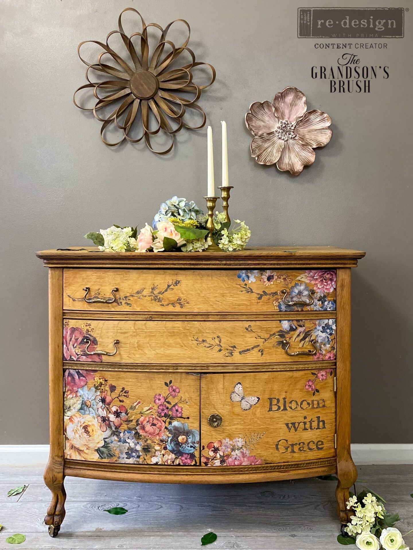 Redesign Decor Clear-Cling Stamps - Alpha 12&#x22;x12&#x22;