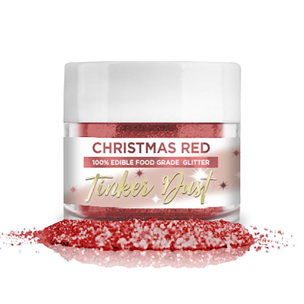 Christmas Red Edible Glitter - Edible Powder Dust Glitter For Food 