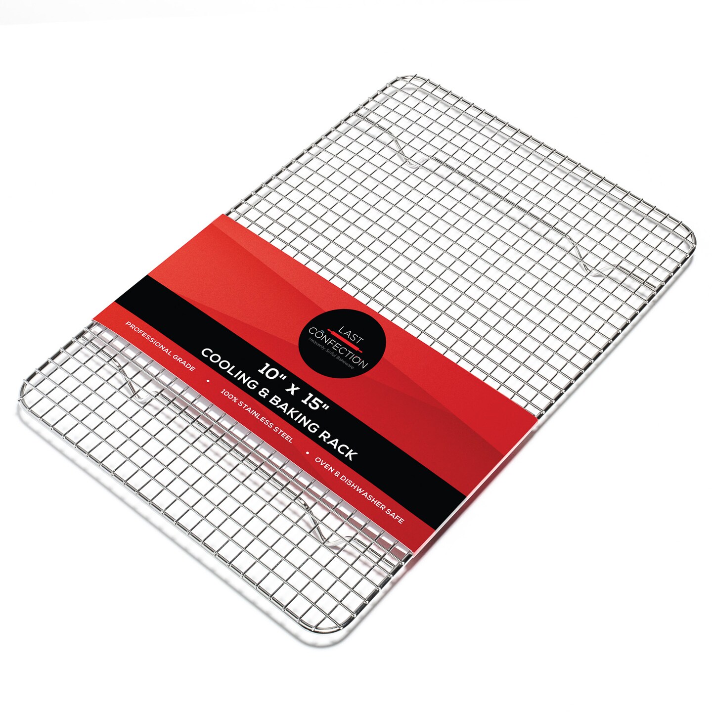 Last Confection Stainless Steel Baking & Cooling Rack - Cookie Baker's Oven Sheet Pan Wire Rack
