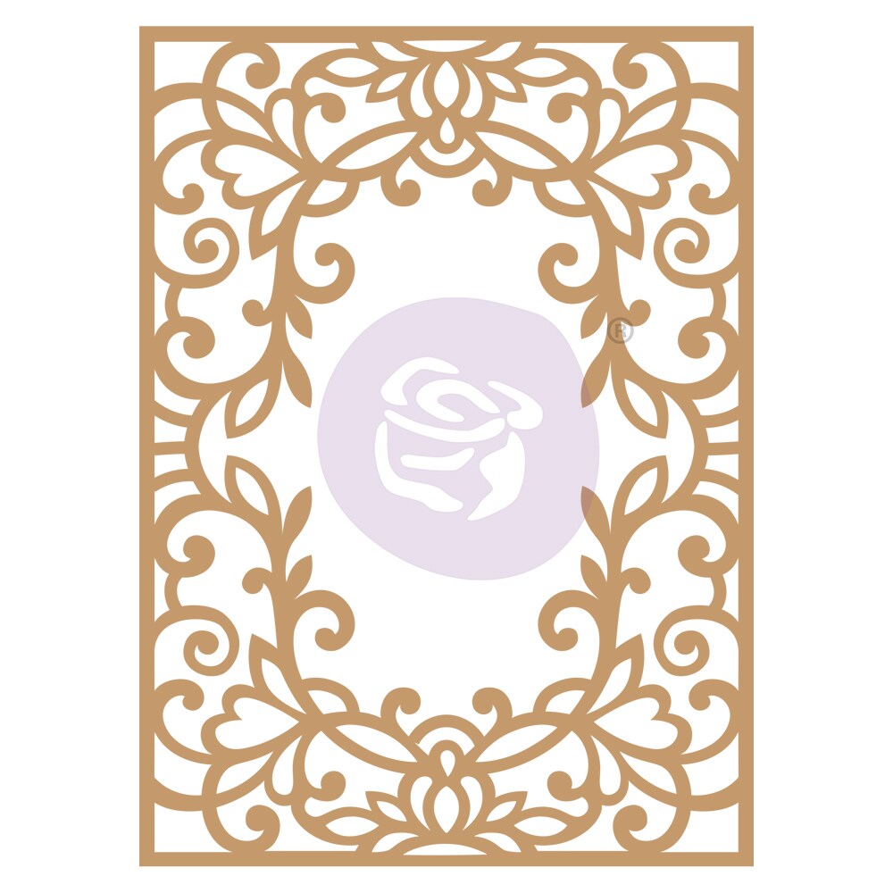 Prima Marketing Inc Chipboard Diecut - Vine Frame - 1 Pc, 6.8 655350647353