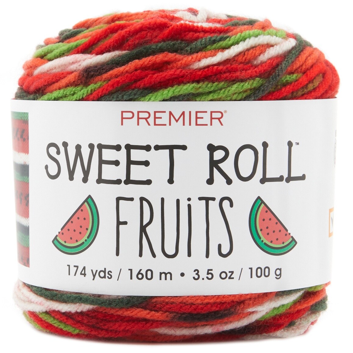 Premier Sweet Roll Fruits Yarn-Watermelon