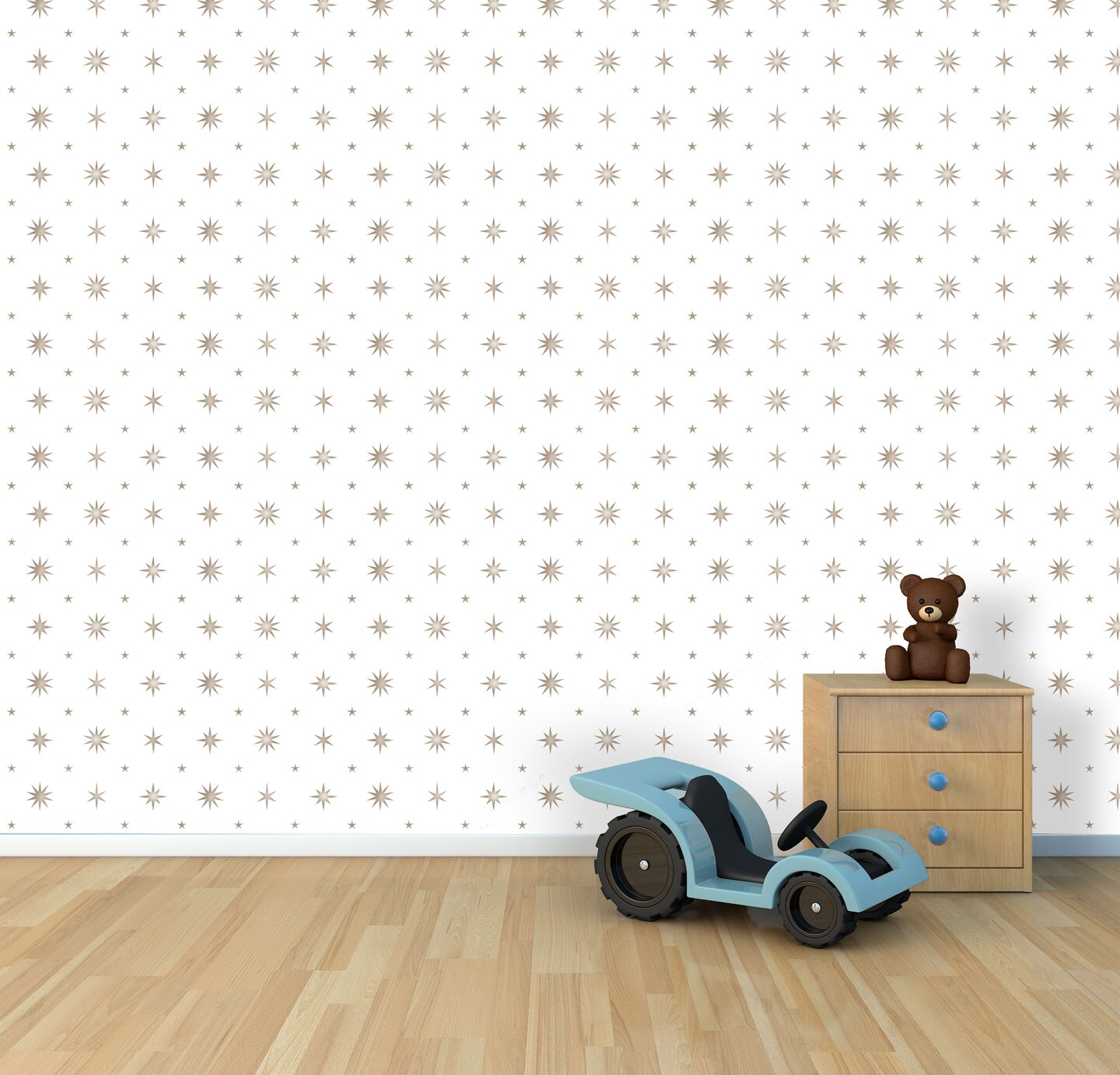 Star Wallpaper Wall Stencil | 2694 by Designer Stencils | Pattern Stencils | Reusable Stencils for Painting | Safe &#x26; Reusable Template for Wall Decor | Try This Stencil Instead of a Wallpaper | Easy to Use &#x26; Clean Art Stencil Pattern