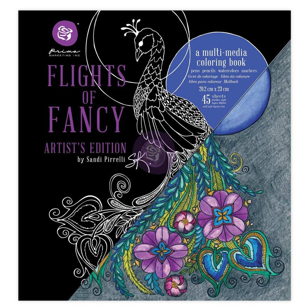 Art Philosophy Sandi Pirrelli Coloring Book - Flights Of Fancy 655350592097