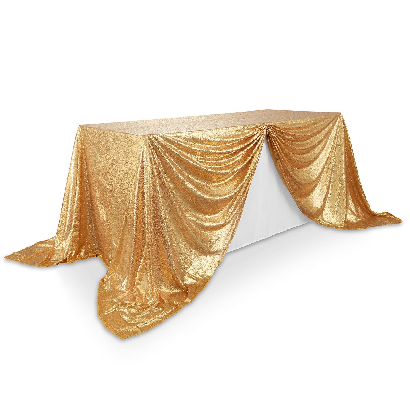 Lann&#x27;s Linens Sequin Tablecloths, Overlay Covers and Table Runners