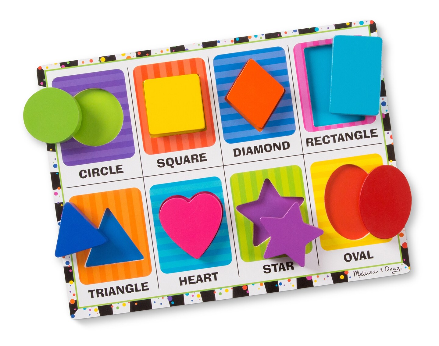 Melissa &#x26; Doug Chunky Puzzle 6pcs 12&#x22;X9&#x22;