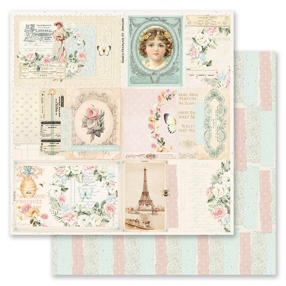 Miel Collection 12x12 Sheet - Todo Lo Que Amo - 12x12 in, w foil details