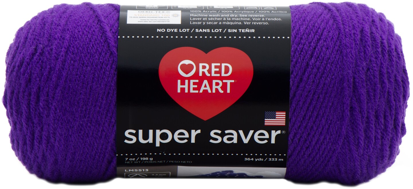Red Heart Super Saver Yarn-Amethyst