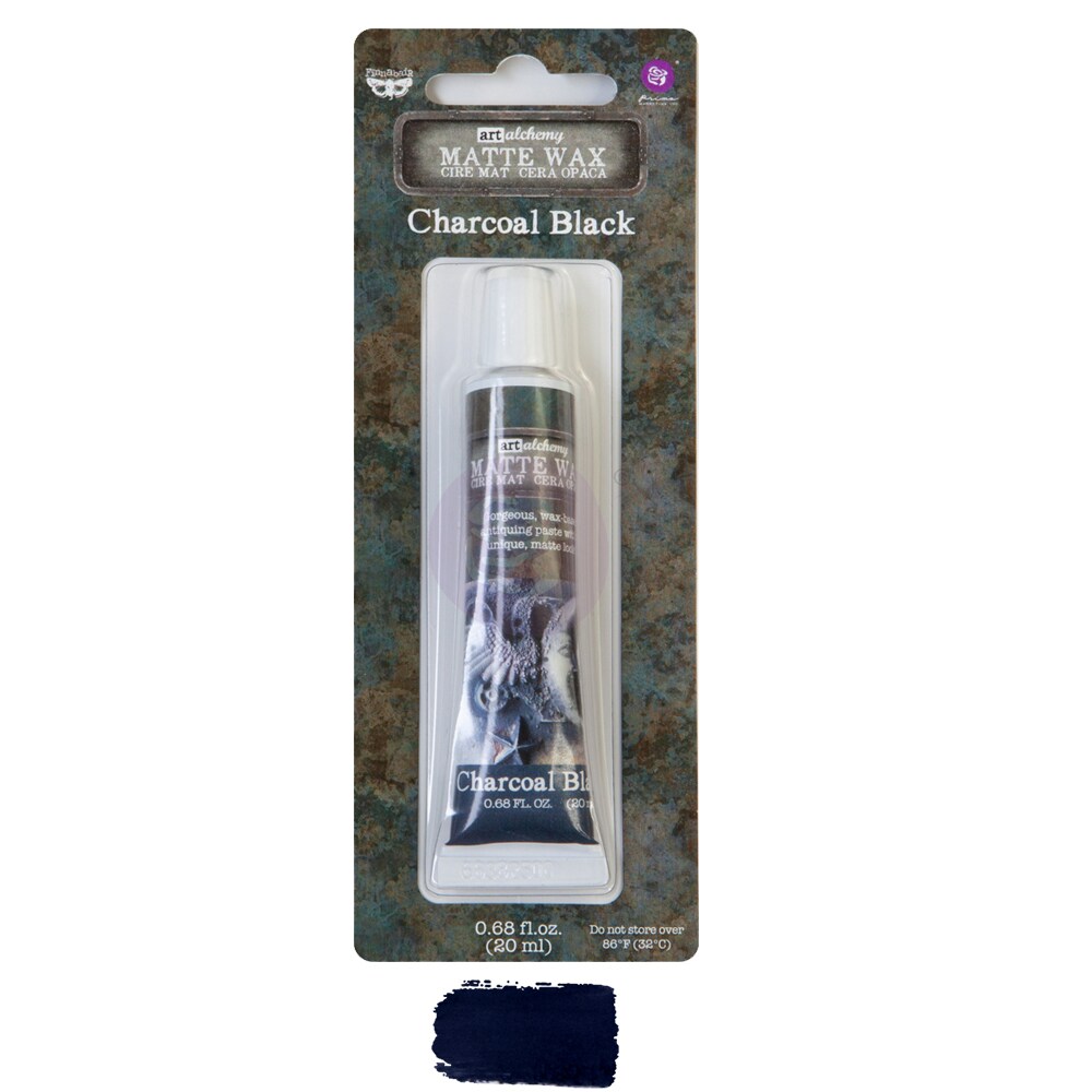 Prima Marketing Inc Finnabair Wax Paste - Charcoal Black - 0.68 Fl Oz (20 Ml) 655350967901
