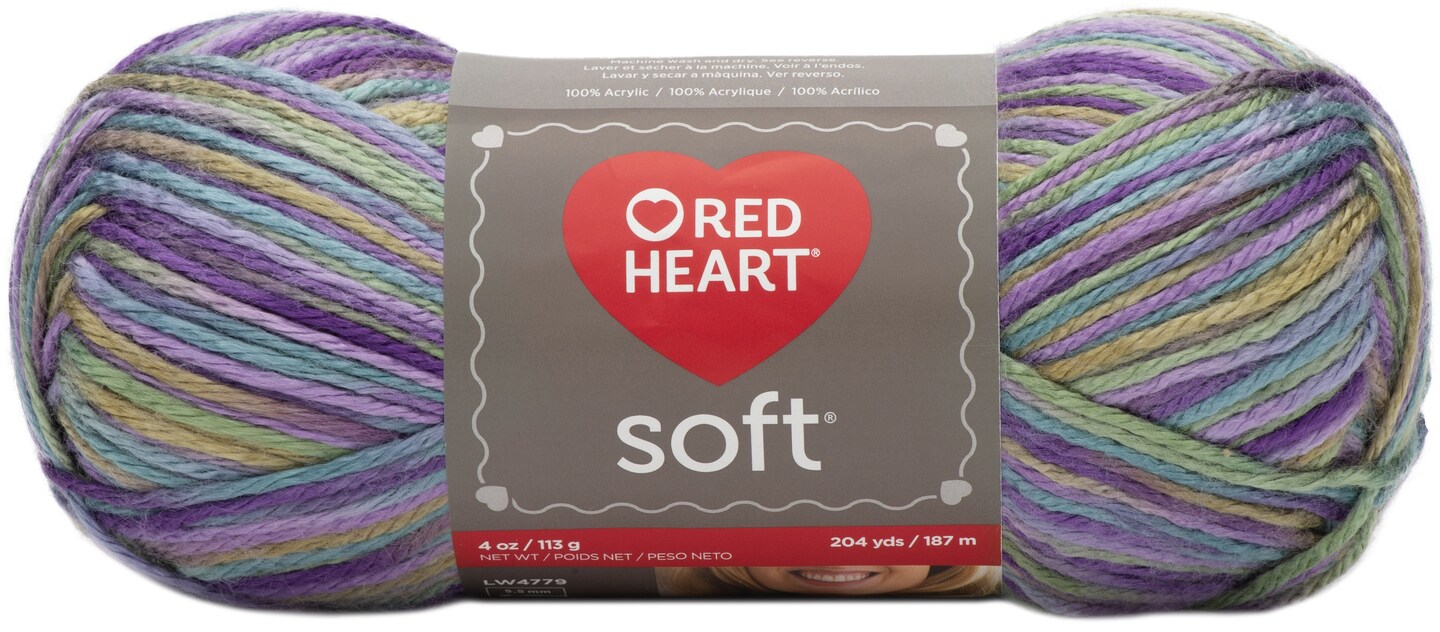 Red Heart Soft Yarn-Watercolors