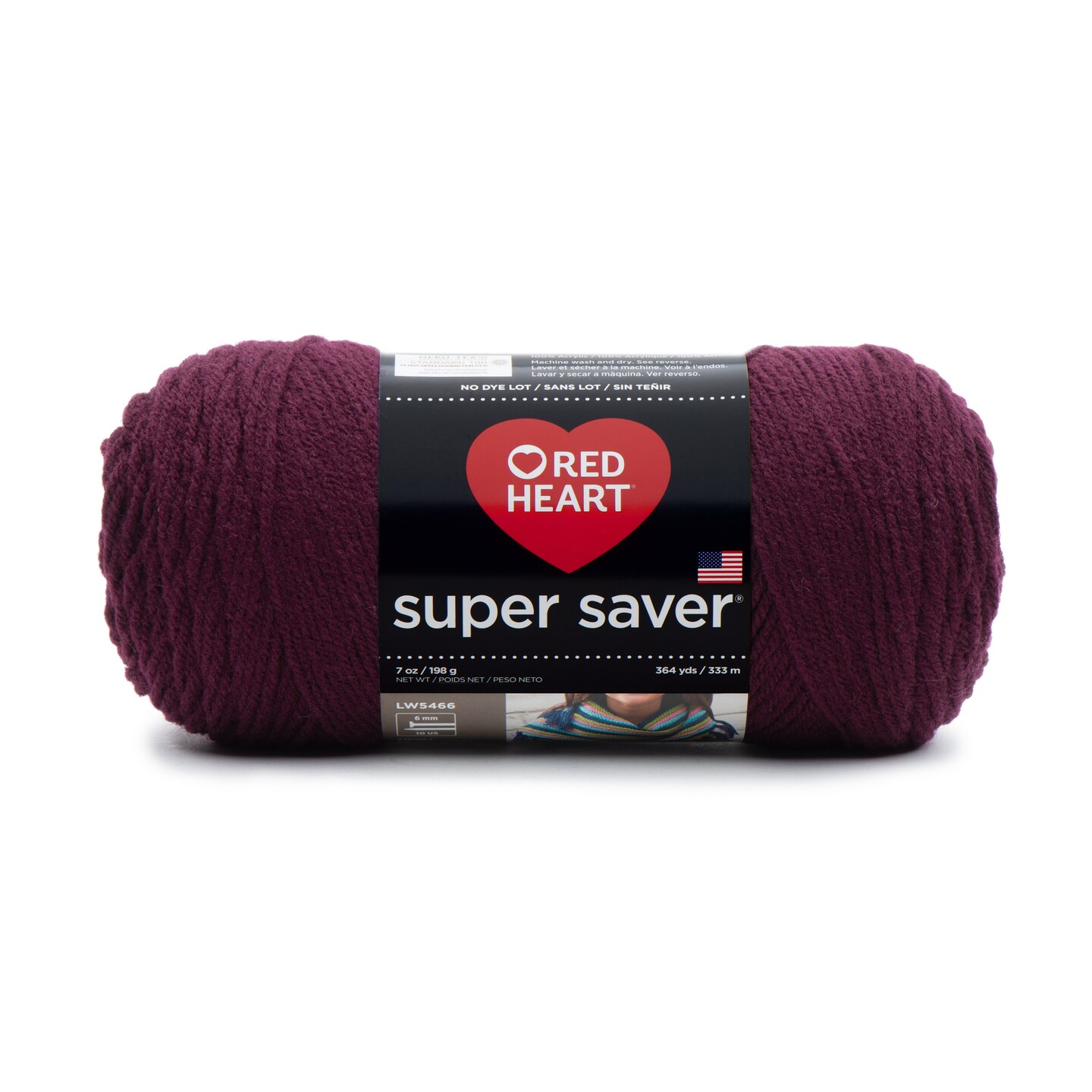 Red Heart Super Saver Yarn-Claret