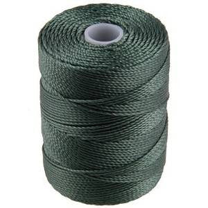 C-LON Bead Cord, Myrtle Green - 0.5mm, 92 Yard Spool