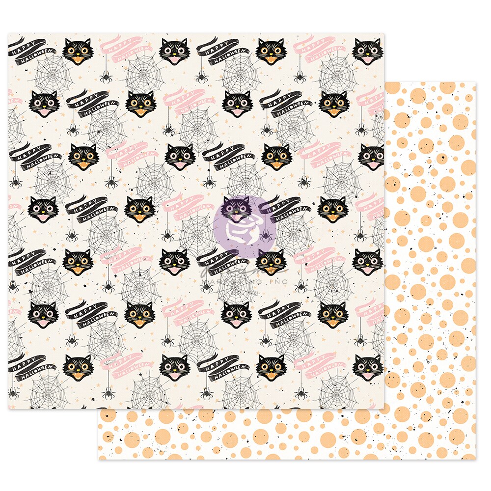 Prima Marketing Inc Thirty-One Collection 12x12 Sheet - Cute &#x26; Scary -, 12&#x22;x12&#x22; With Foil Detail 655350997182