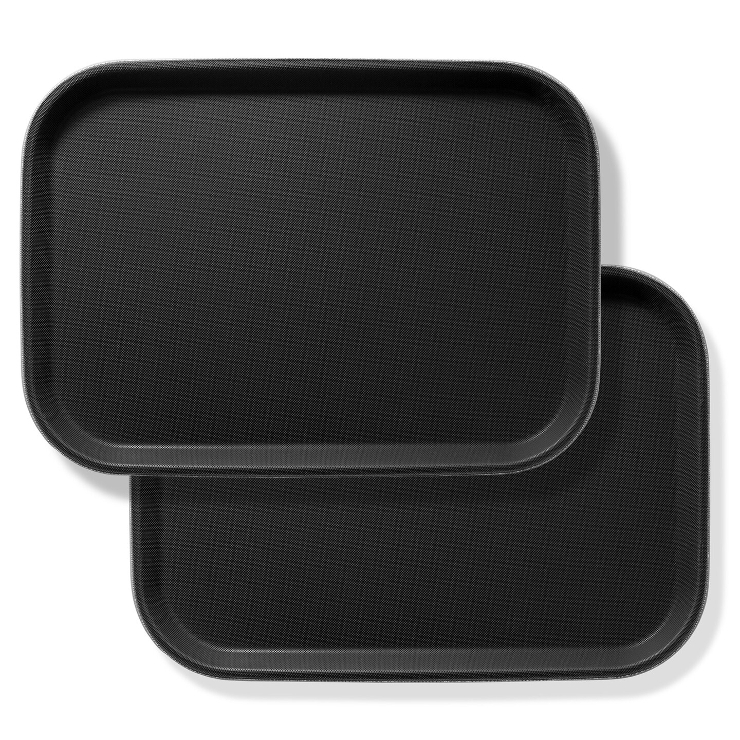 Jubilee Rectangular Restaurant Serving Trays (Set of 2) - NSF Certified Non-Slip Food Service Tray