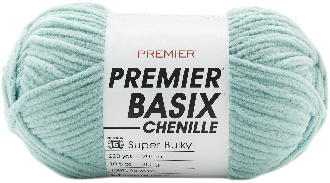 Premier Yarns Basix Chenille Yarn-Seafoam