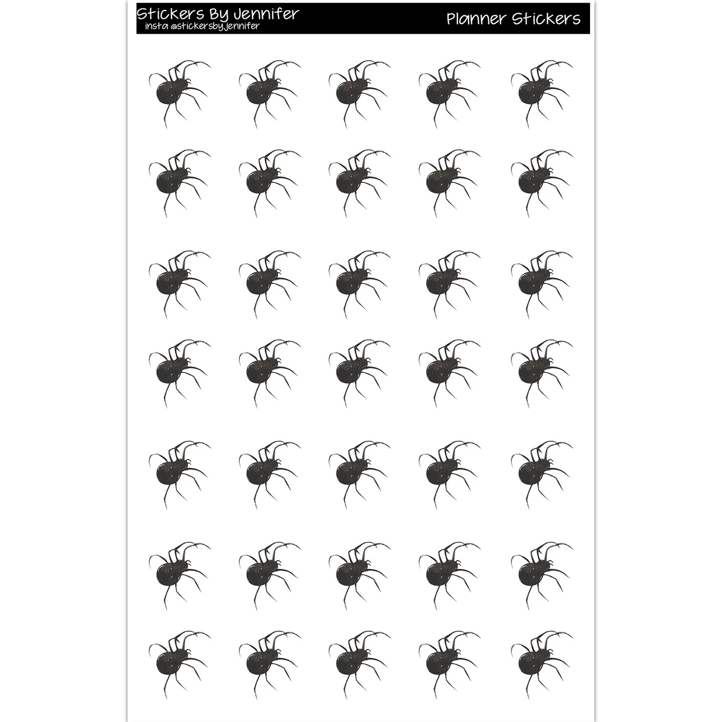 Spider Planner Stickers Scrapbooking Kids DIY Arts Crafting