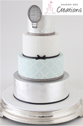 Quatrefoil Outline Cake Stencil | C718 by Designer Stencils | Cake Decorating Tools |