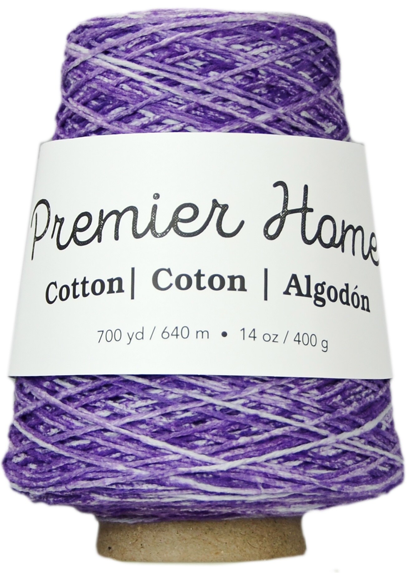 Premier Home Cotton Multi Yarn Cone-Violet Splash