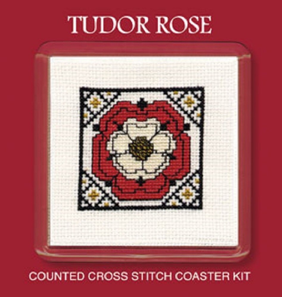 Textile Heritage Coaster Kit - Tudor Rose