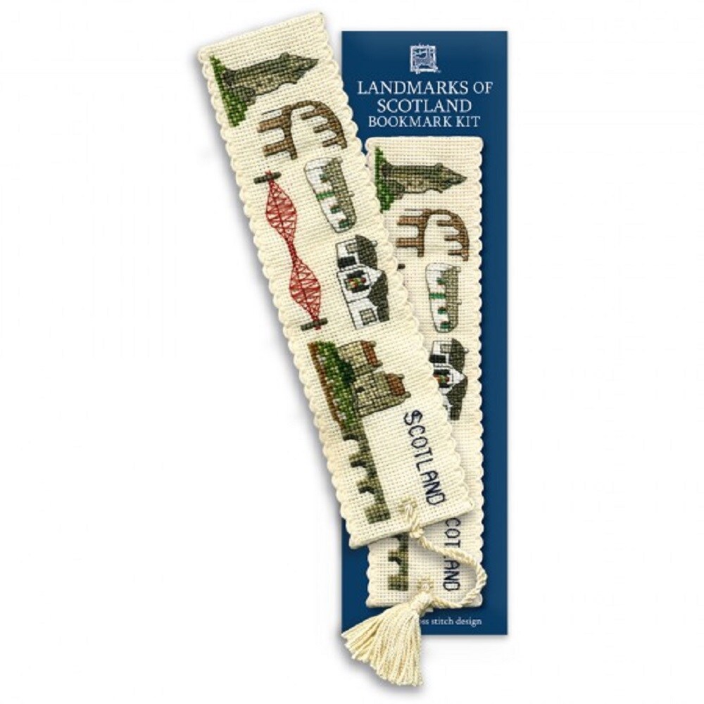 Textile Heritage Landmarks of Scotland Counted Cross Stitch Bookmark Kit