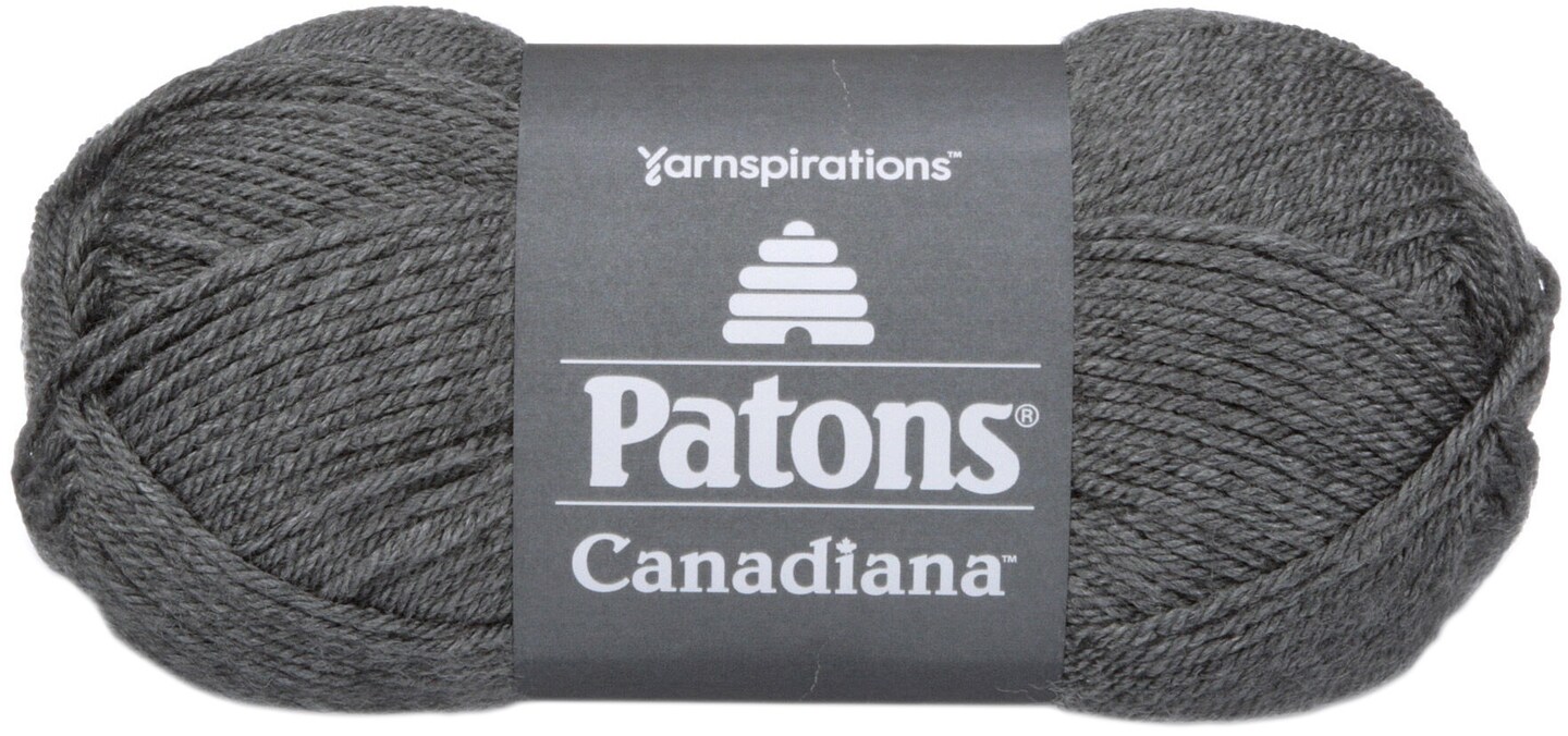 Patons Canadiana Yarn - Solids-Medium Grey Mix