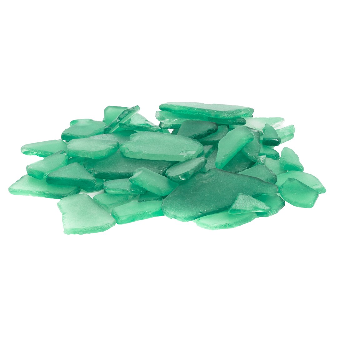 thumbnail image 2 of 500 Pieces Genuine Green Sea Glass From Greece – Authentic Beach Tumbled Glass 2 of 4