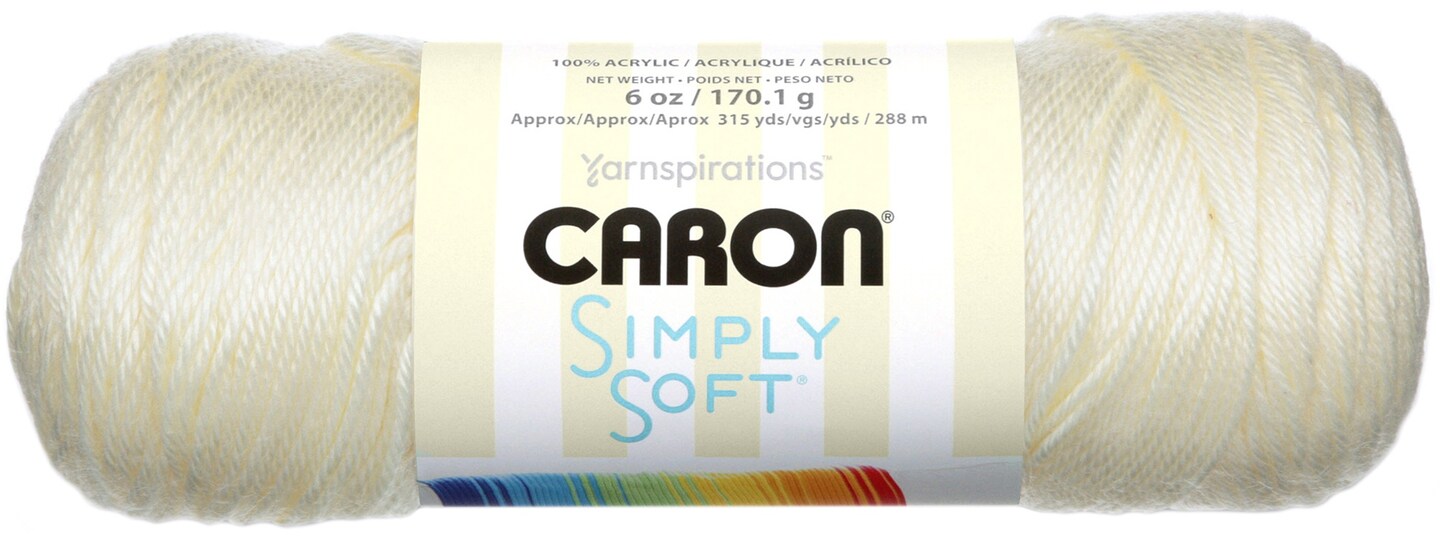 Caron Simply Soft Solids Yarn-Off White | Michaels