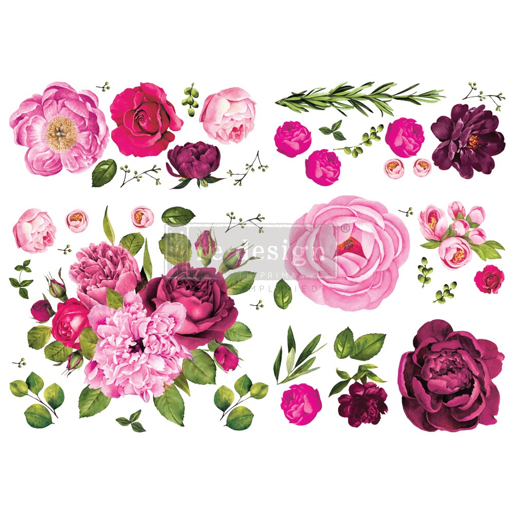 Redesign Decor Transfers Lush Floral I 48&#x22;x35&#x22; 655350644215