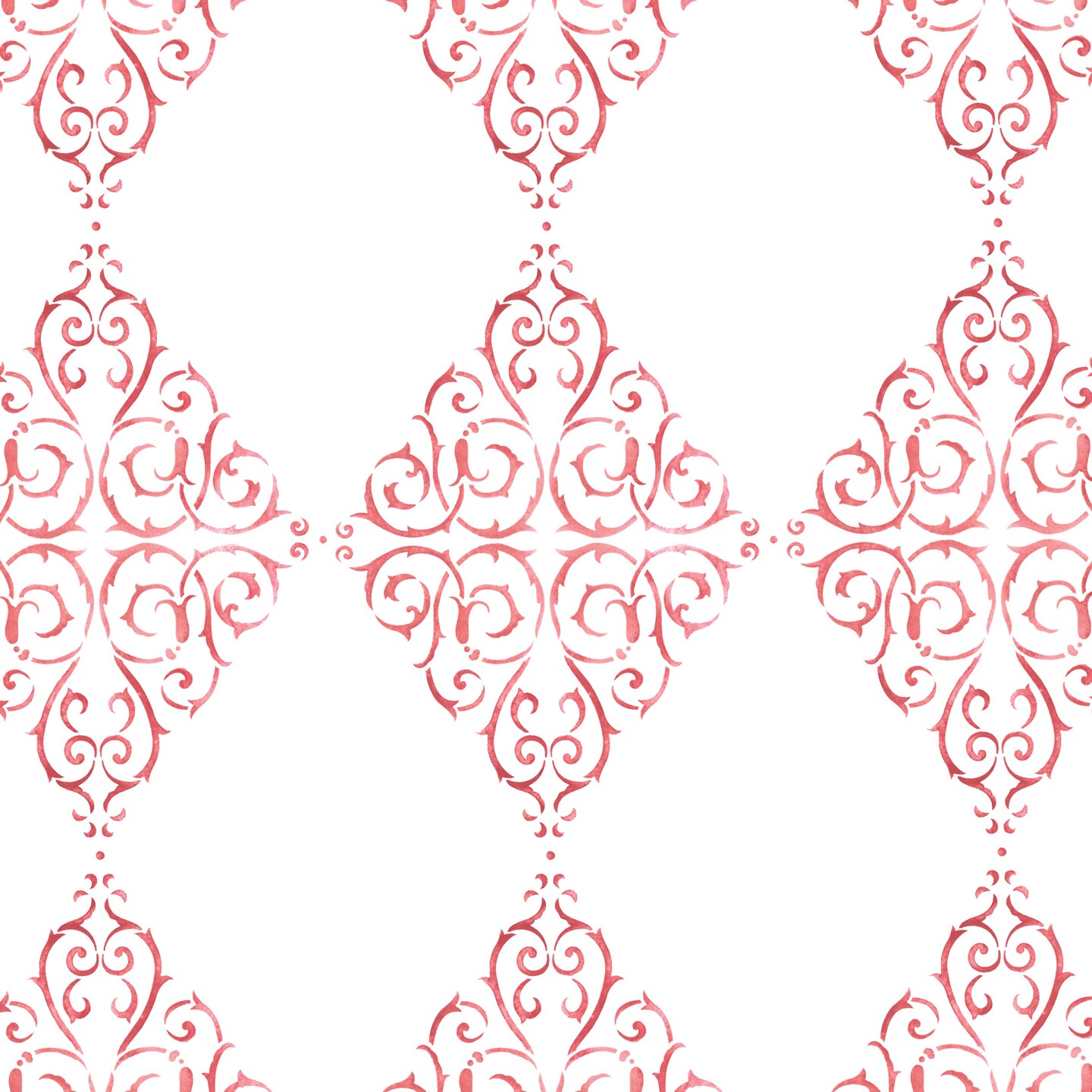 Diamond Medallion Wall Stencil | 3417 by Designer Stencils | Mandala & Medallion Stencils |