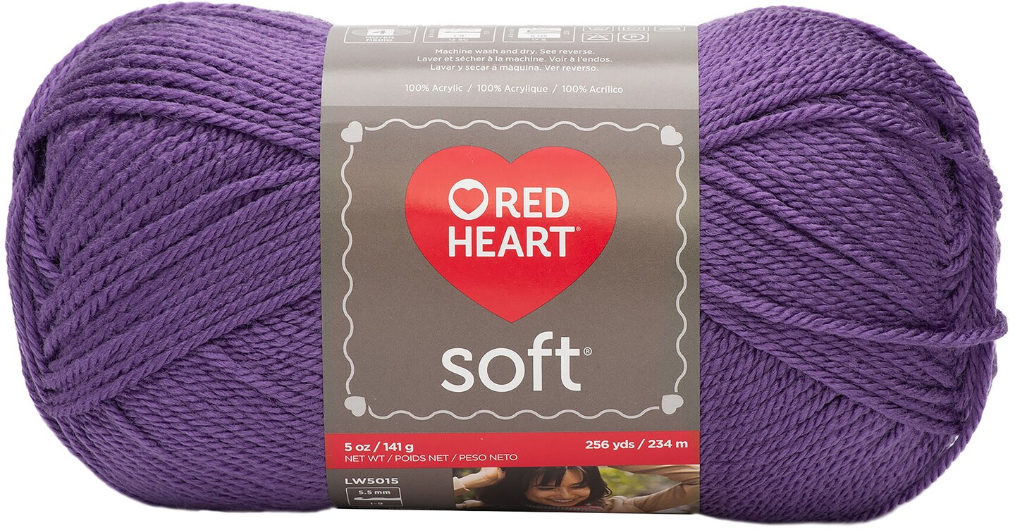 Red Heart Soft Yarn-Lavender
