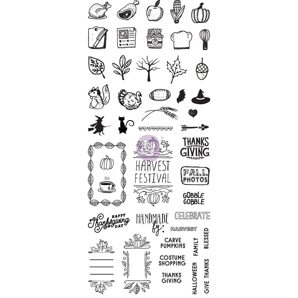 Prima Marketing Inc My Prima Planner Clear Stamps - "Fall" 655350591601