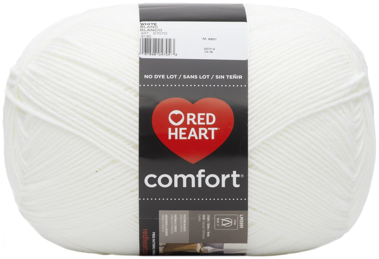 Red Heart Comfort Yarn-White