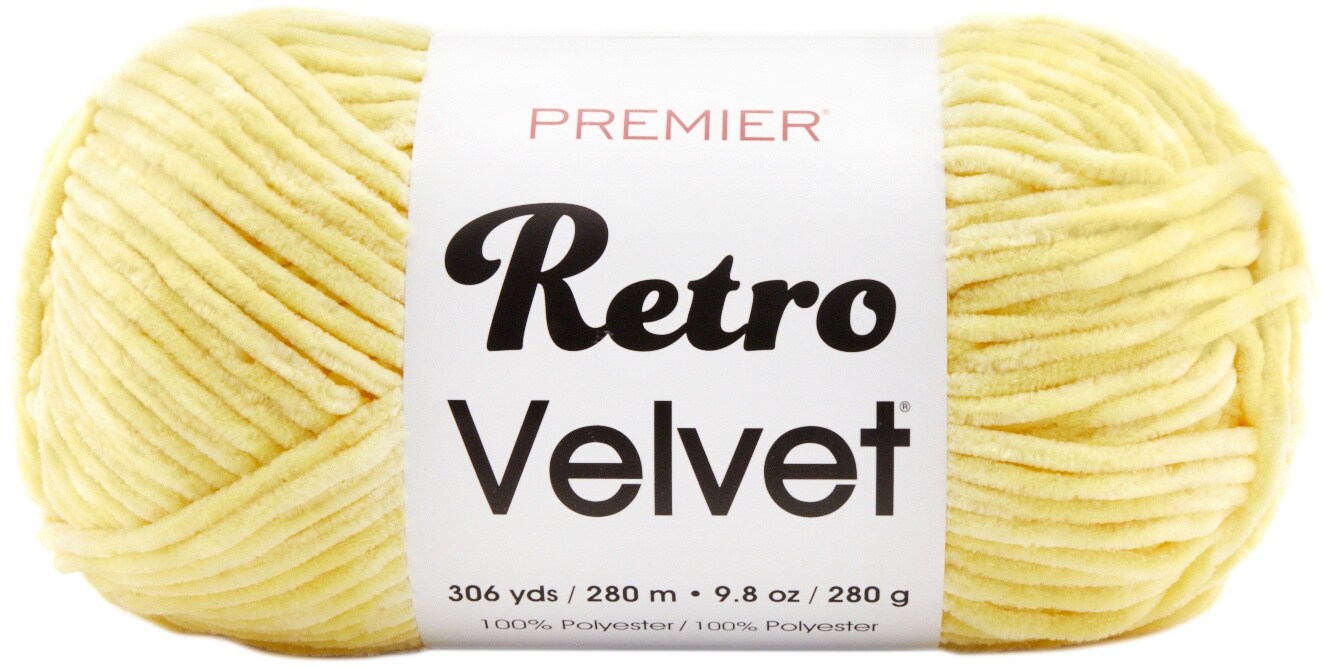 Premier Retro Velvet Yarn-Yellow
