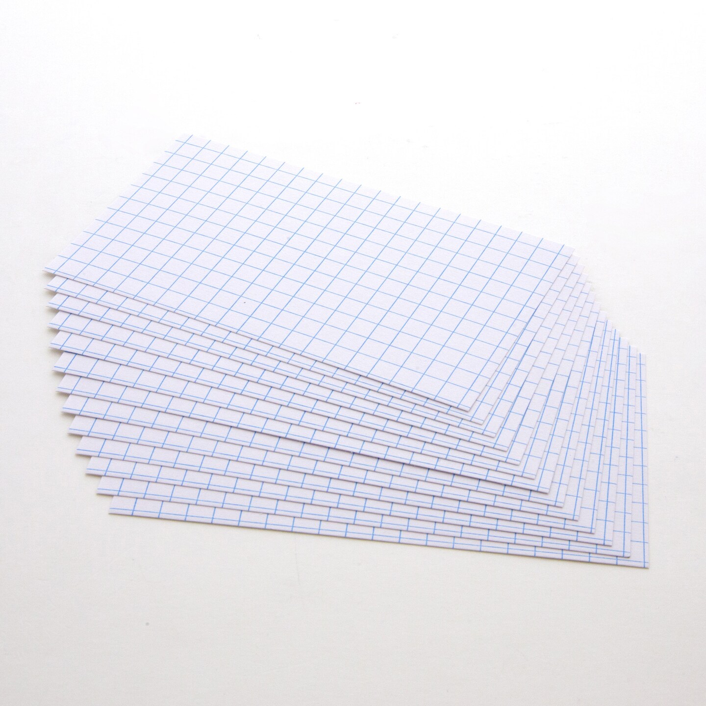 BAZIC Quad Ruled 4-1&#x22; White Index Card 3&#x22; X 5&#x22; 100 Ct.