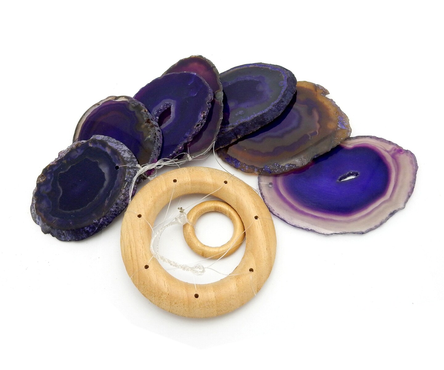 Agate Slice Windchime