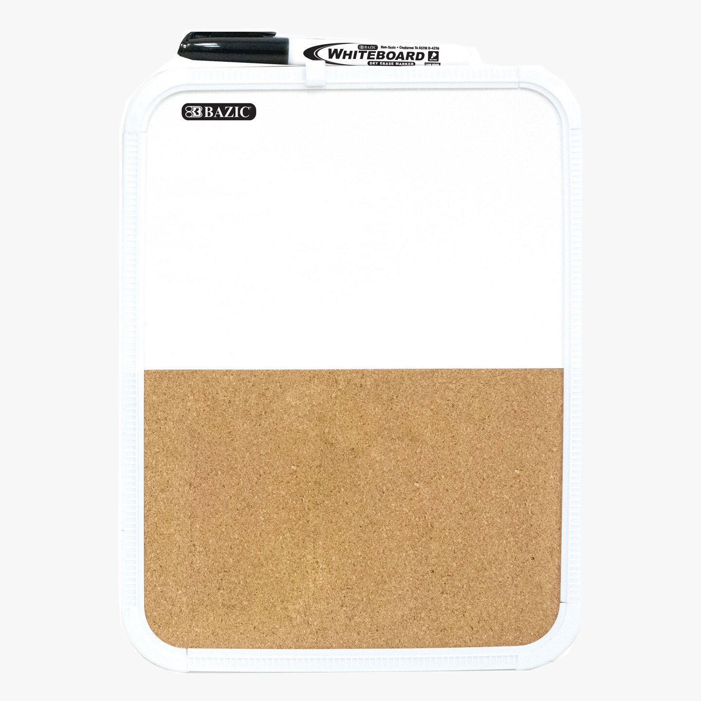 BAZIC Dry Erase / Cork Combo Board 8.5&#x22; X 11&#x22; w/ Marker