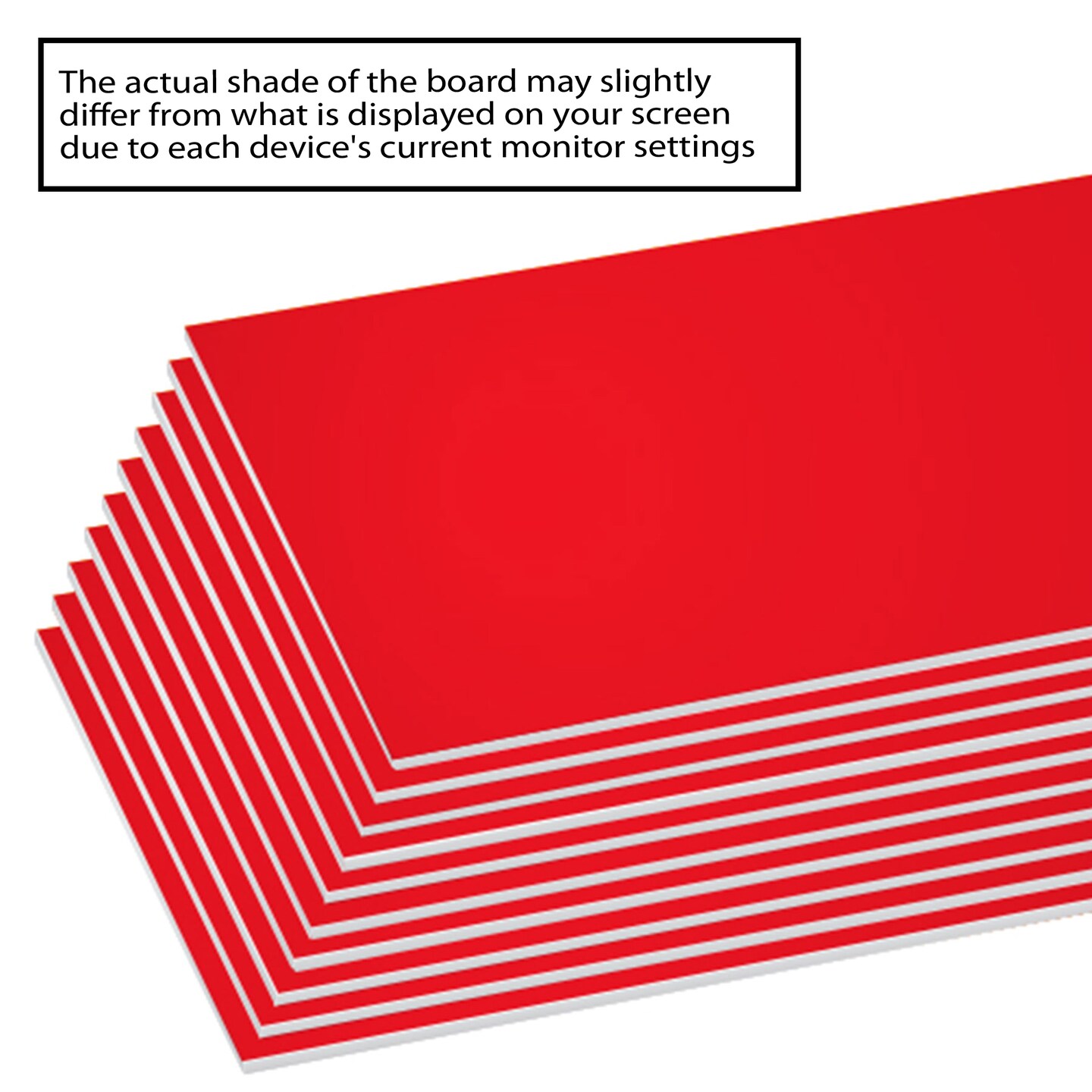 BAZIC 20&#x22; X 30&#x22; Red Foam Board