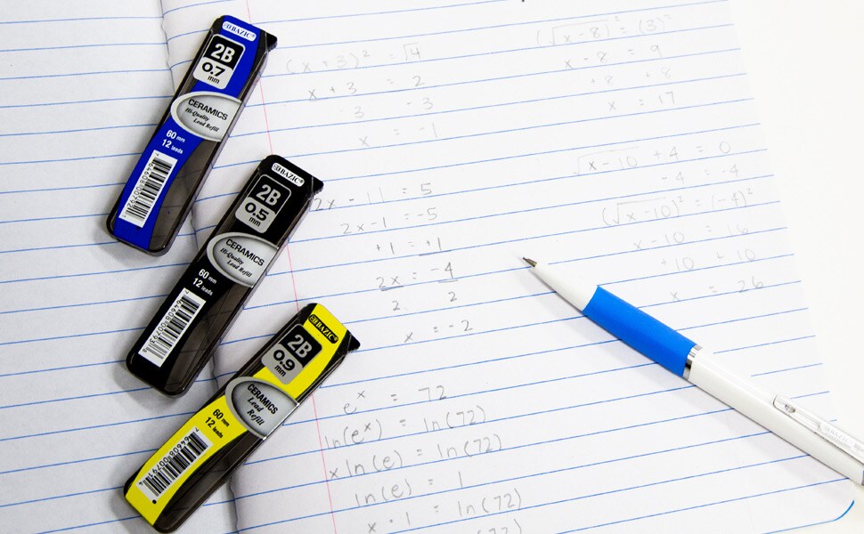 BAZIC Mechanical Pencil Lead Ceramics High-Quality 0.5 mm 12Ct. (3/Pack)