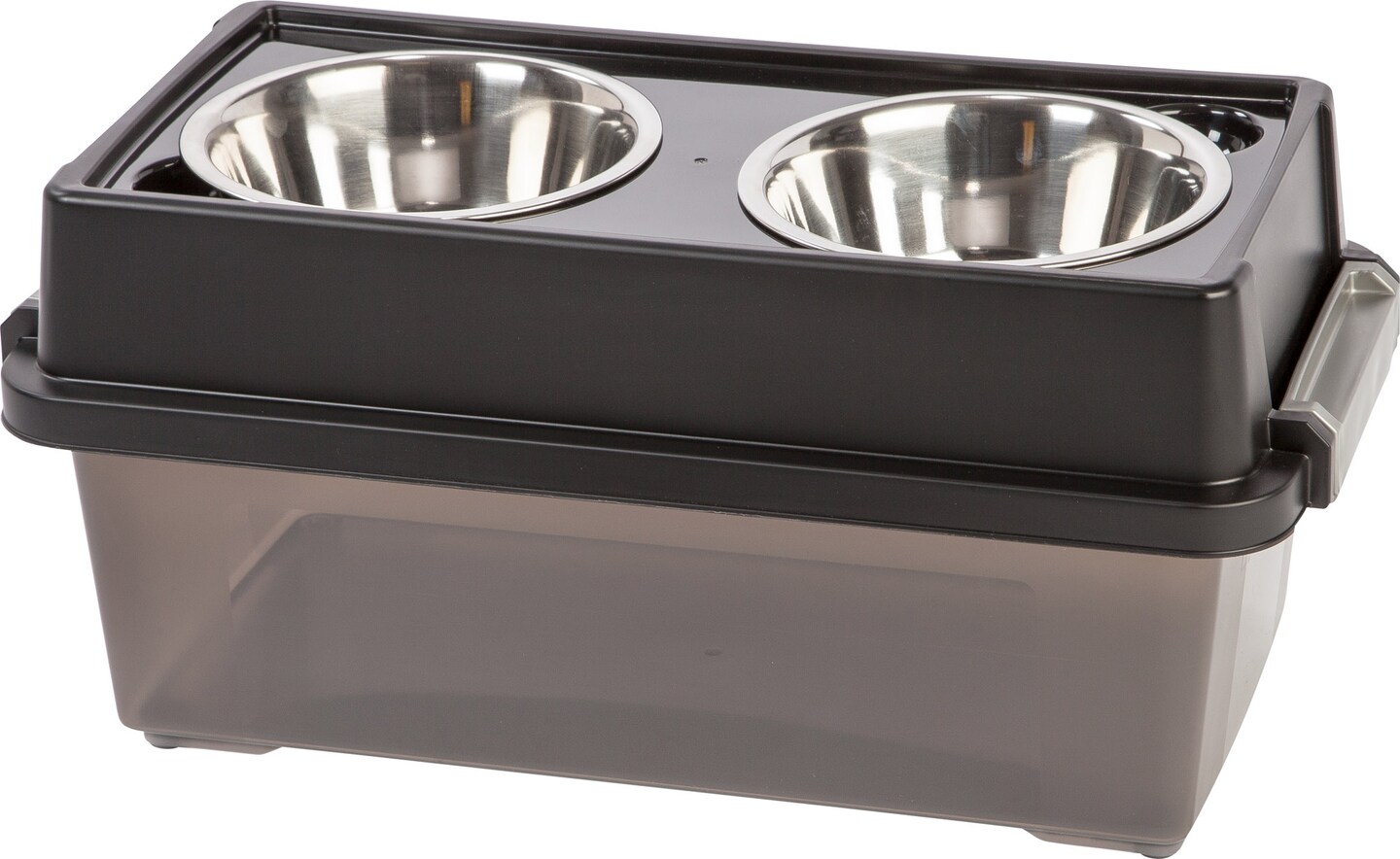 IRIS USA Elevated Dog Food Bowl with Airtight Pet Food Storage Container