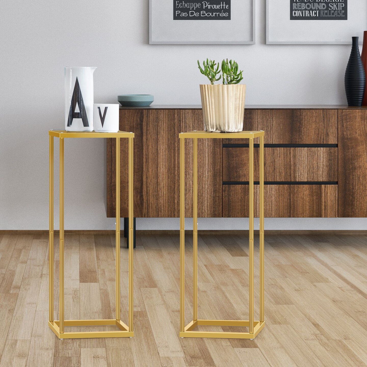 2pcs 23.6in Wedding Centerpieces for Tables with Mesh Plates for Party, Weddings