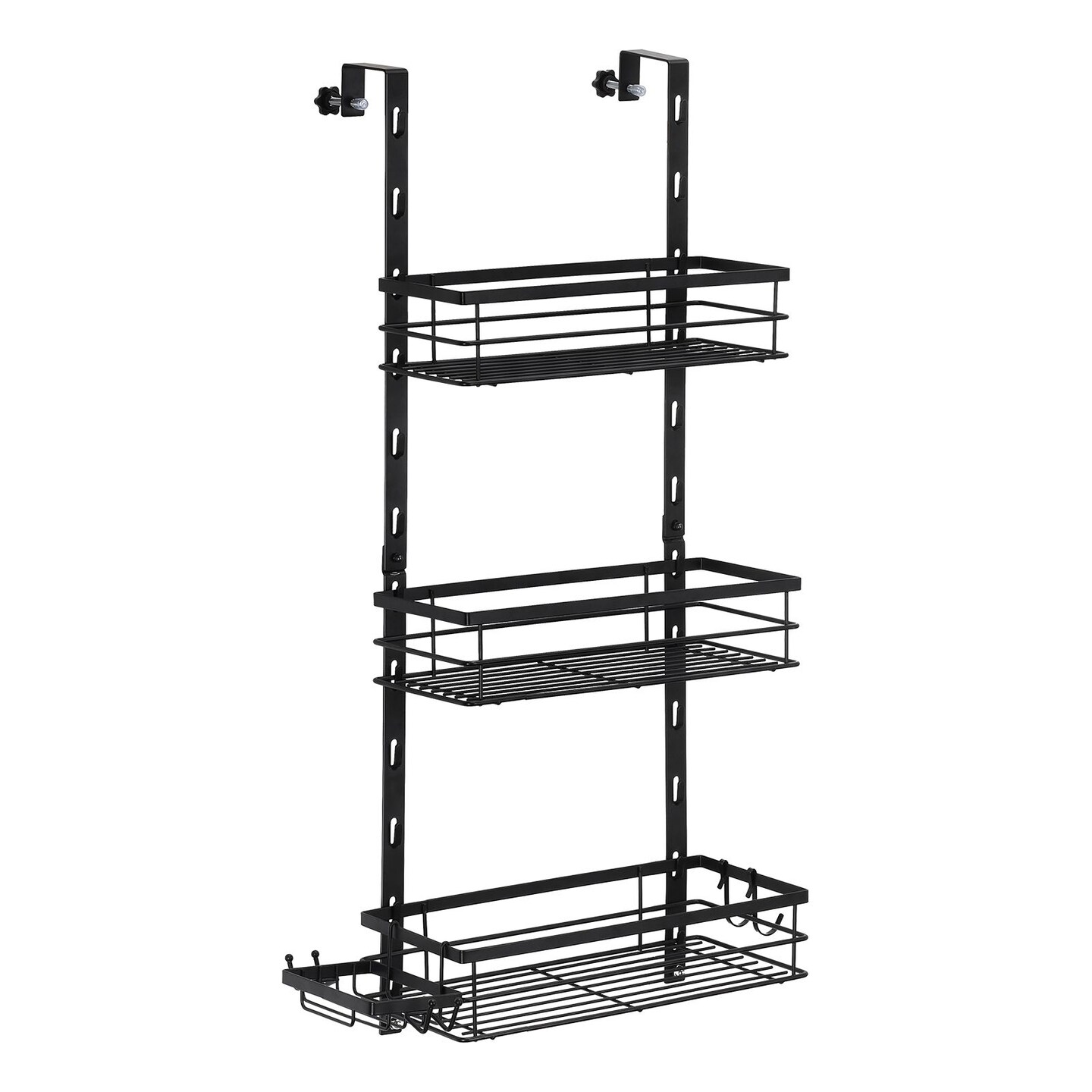 3 Tier Over the Door Shower Caddy Adjustable Hanging Organizer Shelf Rustproof