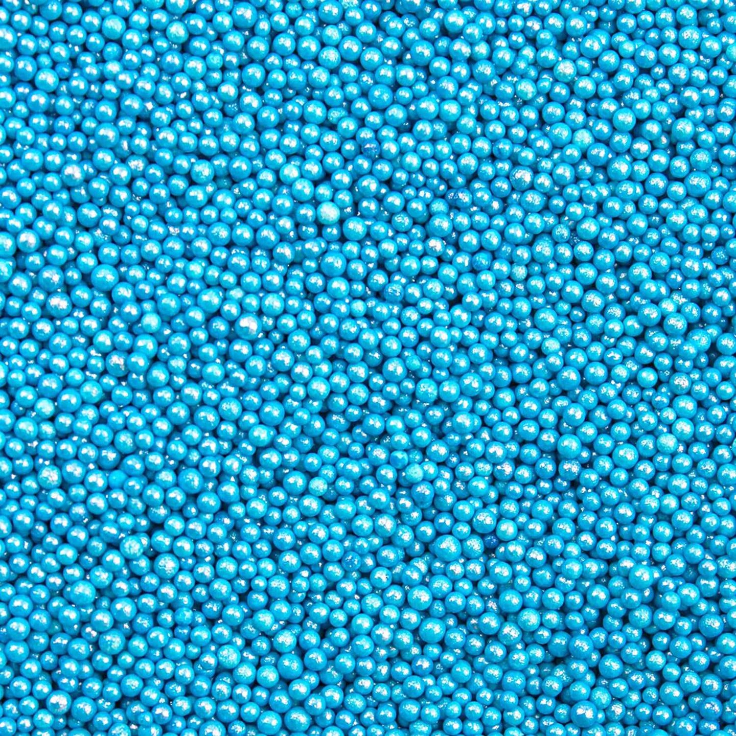 Krazy Sprinkles - Blue Pearl Mini Beads (1/2 Cup, 1x Jar) for Cakes, Ice Cream & Cookies