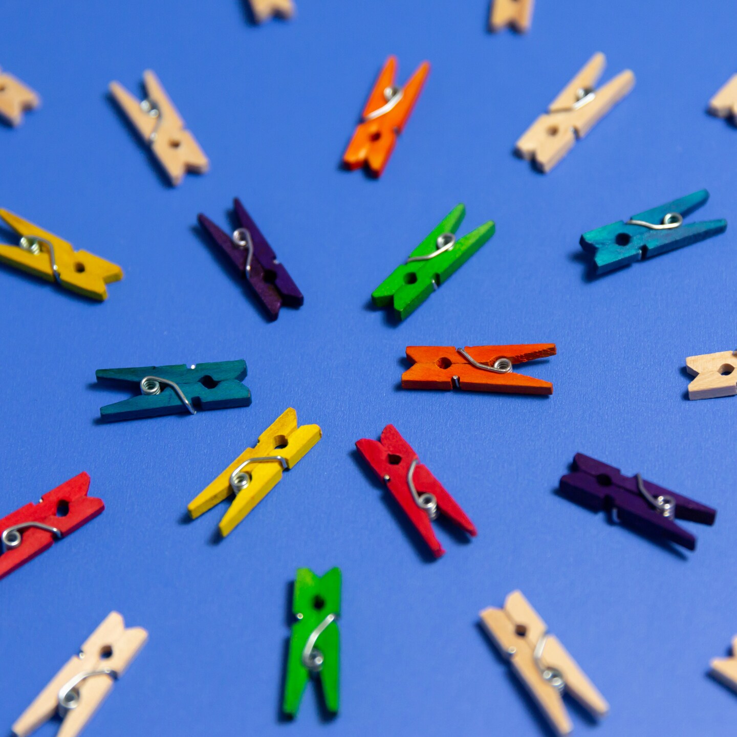 BAZIC Mini Natural Clothes Pin (50/Pack)