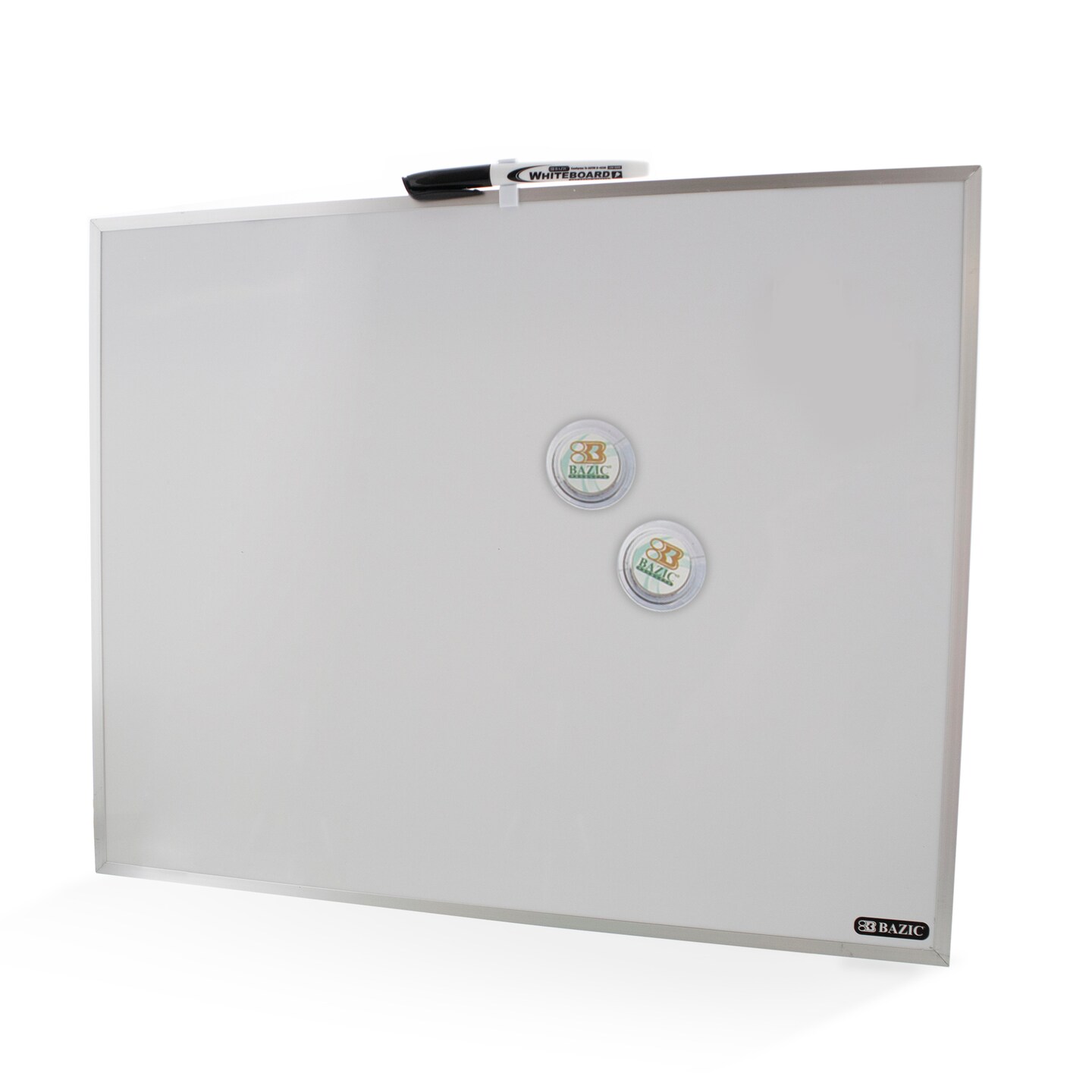 BAZIC METALLIQUE Aluminium Framed Magnetic Dry Erase Board 16&#x22; X 20&#x22;