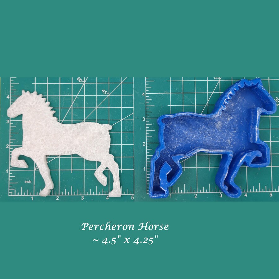 Percheron Horse silicone freshie mold