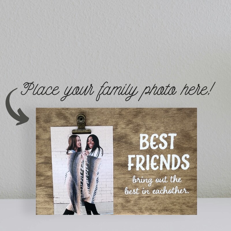 Decorative Wood Clip Frame: Best Friends