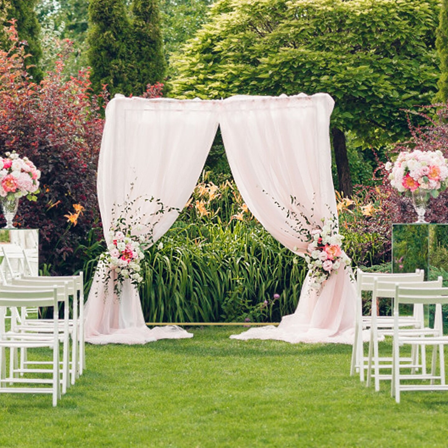 Wedding Arches for Ceremony, Wedding Arch Backdrop Stand for Wedding Birthday Party Baby